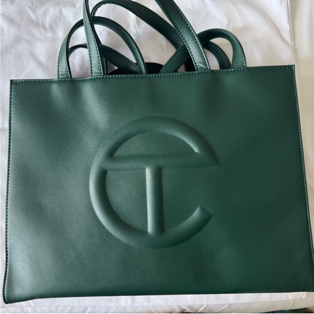Telfar Green Large Shopping Tote